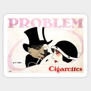 Turkish PROBLEM Cigarettes 1912 by Hans Rudi Erdt Vintage German Plakatstil Advertisement Sticker